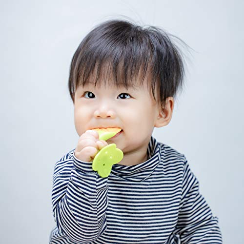 Играчки за никнене на млечни зъби за бебета 0-6 месеца, 6-12 месеца - Прорезыватели с 2 × Детски плодови хранилки и 4 × Детски прорезывателями - BPA Free / Freezer Free - Различни ме?