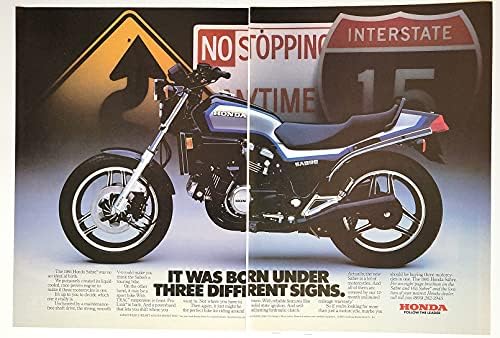 Обява във вестник: 1985-1986 мотоциклет Honda V65 Sabre, VF1100S, 1098cc,Той е роден под три различни марки. Следвайте