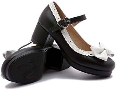 Дамски Обувки-Oxfords Mary Janes на Блок Обувки с Кръгло Бомбе и Каишка с Катарама и Лък, Обувки-лодка На Платформата