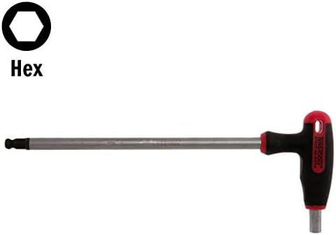 Teng Tools 7mm Metric Ball Point End T Handle Hex Key Driver-510507, сребро