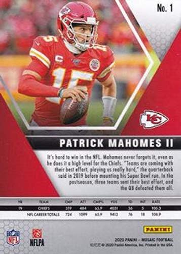 2020 Панини Mosaic 1 Patrick Mahomes II Kansas City Chiefs Футбол NFL Card NM-MT