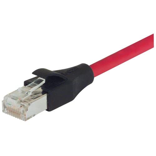 L-Com/Infinite Electronics - TRD695ASZRED-20 - ХАЛОГЕННИ Екраниран кабел категория 6а, RJ-45 / RJ-45, 26AWG Блокирани, червен, 20.0 ft