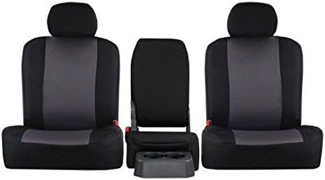 Седалки на третия ред: ShearComfort Custom Atomic Protect Седалките Chrysler Pacifica (2017-2022) черен и сив цвят, с разрезной гръб и дъно 60/40 и 3 регулируеми облегалки за глава с електрически сг