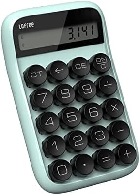 zenglingliang калкулатор Калкулатор 20 клавиши LCD дисплей Keycap Подвижна Офис Кабинет Декомпрессионный Преносим Настолен калкулатор калкулатор (цвят : бял)