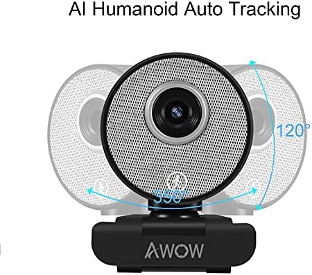 AI Humanoid Auto Tracking Webcam 1080P - AI Face Recognition Auto Zoom HD Camera Light Correction Plug & Play Подходящ