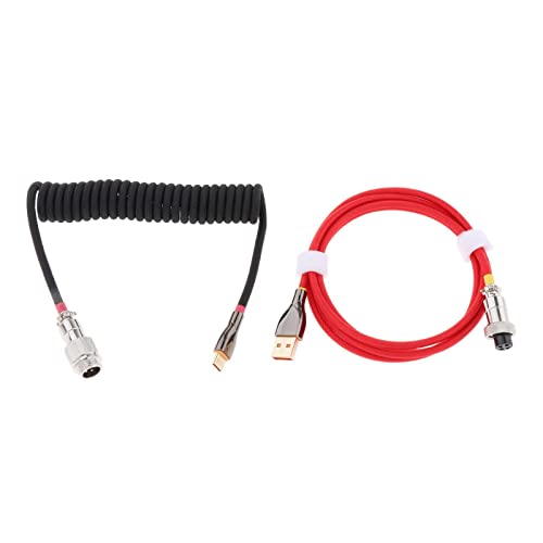 Универсален 1,8 М Спирален кабел Кабел/USB порт/TPU Метал 5v/ 4A Мини Конектор/Кабел за Клавиатура/за Механична Клавиатура