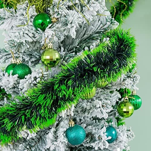 33Ft Коледна Сърма Венец за Дърво Сърма Обрат Венец Блестящ Сияние Подвесная Празнична Сърма Коледни Коледни Украса за