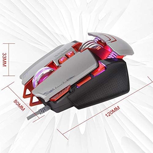MAIEY Rainbow Luminous Light Effect Counterweight Mouse Mechanical Gaming Mouse Удобно и луксозно изработка и силна и