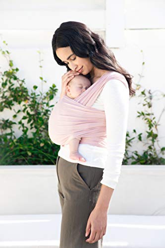 Ergobaby Baby Wrap Carrier Newborn to Toddler up to 11kg, Sling Baby Carrier from Birth Дишаща Stretchy, Pink Blush