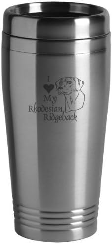 Sutter's Mill Specialties Чаша от неръждаема стомана с 16 унции-I Love My Rhodesian Ridgeback