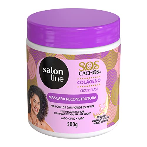 Salon Line - Linha Tratamento (SOS Cachos) - Спирала за мигли Colageno 500 гр - (Treatment (SOS Curls) Collection - Colagen Net Mask 17.63 унция)