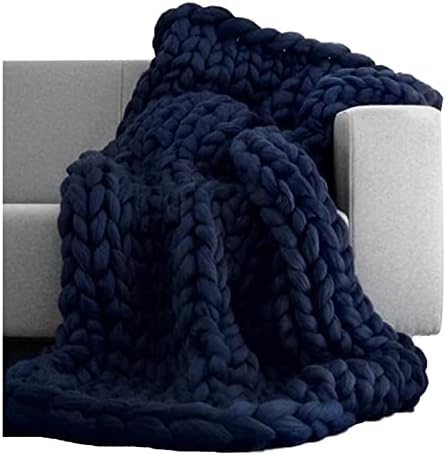 ZHHOOHAG Jumbo Yarn Fashion Hand Knitting Буци Thick Big Yarn Roving Knitted Yarns топло Одеяло космати прежда (цвят :