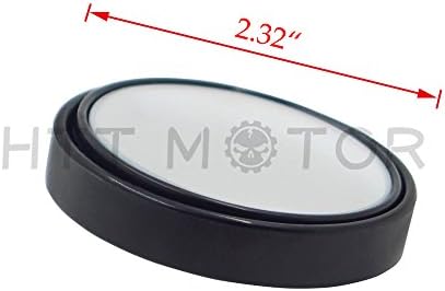 HTTMT 3R035-1 Pc Universal 2 Round Angle Convex Rear Side View Blind Spot Mirror е Съвместим с Колата