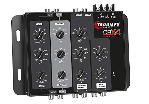 Taramps CRX4 Car Audio 4-Way 8V Моно Bass Boost DSP Кросоувър