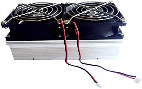 Двоен Алуминиев Радиатор Tesfish Медно Жило Охлаждащ Вентилатор+44 мм Обектив 120 Градуса за Светодиоди с Висока мощност 20-200 W