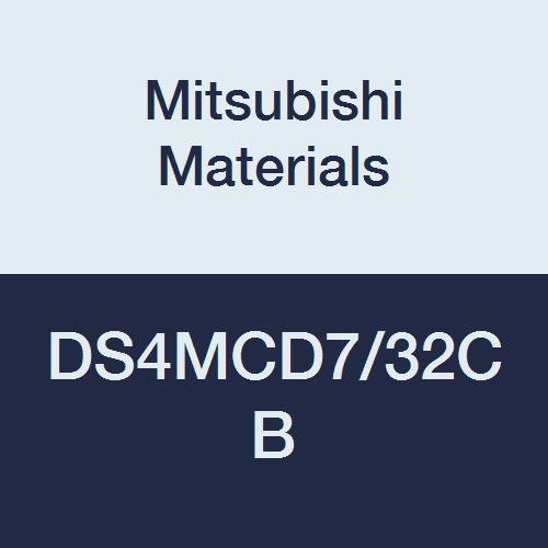 Mitsubishi Materials DS4MCD7/32CB DS4MC.CB Series Carbide Diamond Star Square Nose End Mill, Medium Flute, Center Cut,