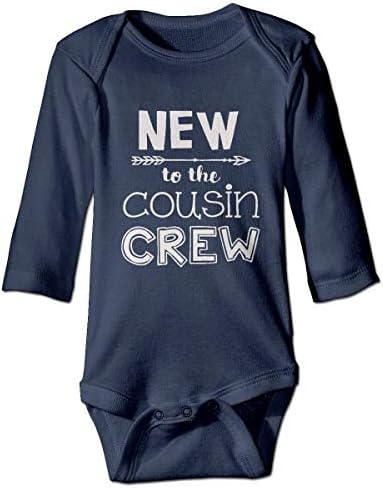 Baby New to The Cousin Crew Гащеризон за деца Боди за малки момичета и момчета с Дълъг ръкав