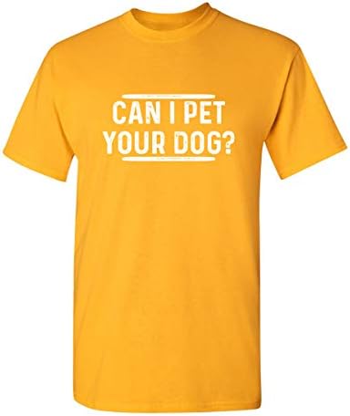 Мога ли да Потупа кучето си Любител на животните Графична Новост Саркастическая Забавна Тениска