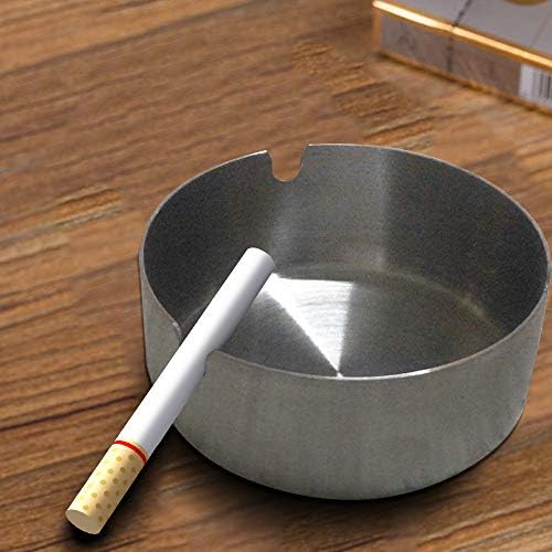 JYNHOOR Pack of 3 Cigar Ashtray,for Cigarette Ash Holder for Home,Hotel,Restaurant,Indoor,Outdoor.Esake Кръгла Пепелник От Неръждаема Стомана Начална Дневна Творчески Персонализирани Къща