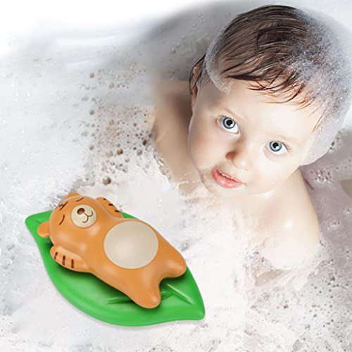 Deevoka Wind-up Animal Lying Baby Floating Floats Bath Toys for Kids - Кафяв
