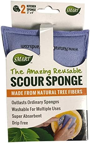 Pacific Dry Goods Smart Reusable Scour Sponge 2 Броя, 3-Pack (общо 6 гъби)