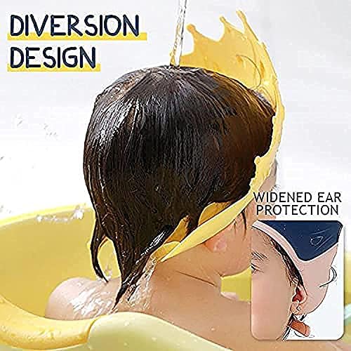 wenayu Baby Shower Cap, Детски Ear Protective Cap, Protect Baby Ears Очи, Adjustable Waterproof Baby Crown Bath Шапка,