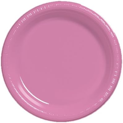 Творческо Преобразуване На 20-Графного Докосване Цветни Пластмасови Места За Хранене Чинии, Конфетно-Розов