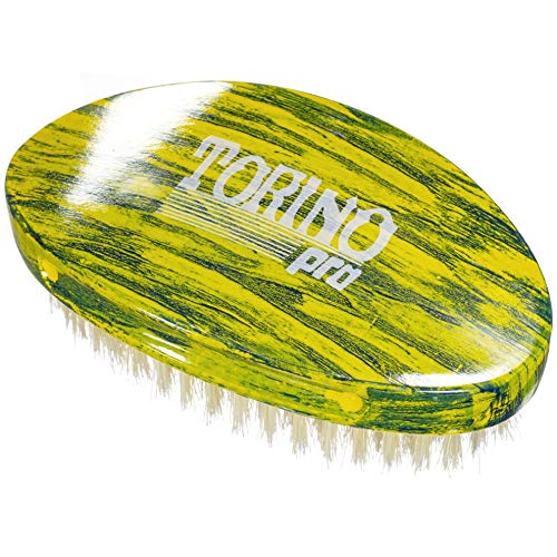 Torino Pro Wave Brushes By Brush King #49 - Medium Palm Curve Brush - чудесно за оформяне и полиране на вашите 360 вълни - от косъм на глиган