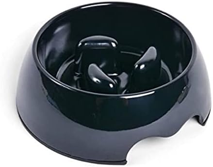 Petface Против Gulp Non Slip Puppy Dog Bowl Slow Feeding Dish Ease Floating (черен или розов цвят)