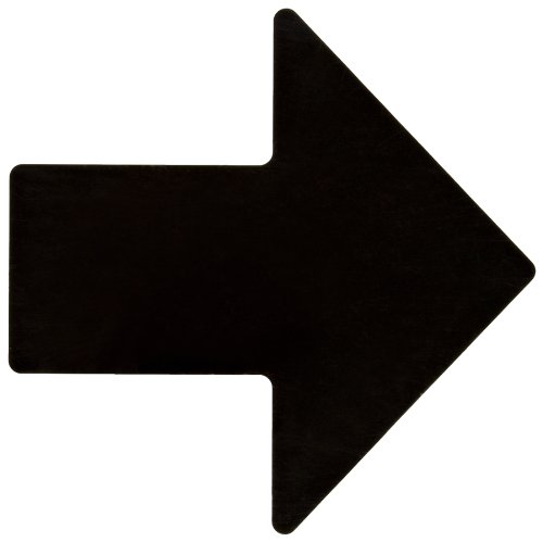 Брейди ToughStripe Nonabrasive Direction Arrow Floor Marking Лента, дължина 5 см, ширина 2 инча, бяла (опаковка от 52