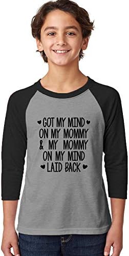 SpiritForged Apparel Got My Mind On My Mommy and My Mommy On My Mind Toddler 3/4 Raglan Shirt