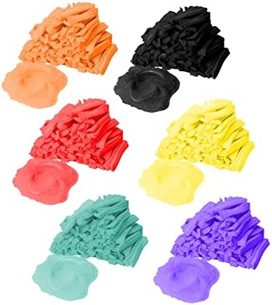 ZZZYW 100 бр. за еднократна употреба нагънат косата с шапка за душ Дамски Мъжки шапка за душ Грим шапчица Фризьорски салон Красота Аксесоари (Цвят : черен 100 бр. Размер : е
