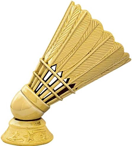 Трофеи бадминтон награди на короната е изработен по поръчка гравиране, 6 персонално трофей волана бадминтон в черно низкопробном