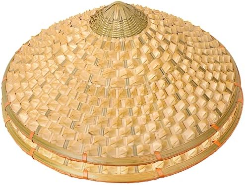 2 пакета на традиционните китайски бамбукови шапки ръчна изработка за мъже и жени