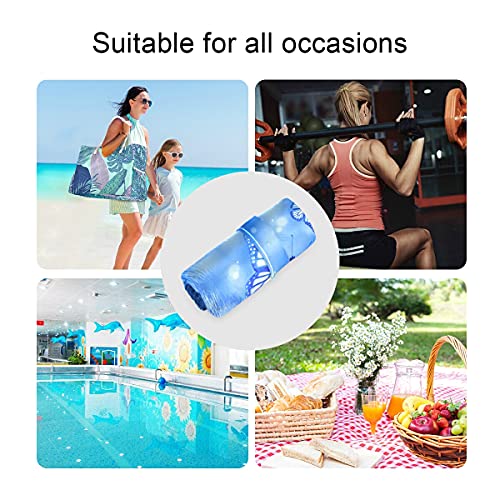 xigua 2PCS Butterfly Wet Dry Bag for Cloth Diaper Waterproof Swimsuits Bag with Handle Wristlet for Summer Travel Beach