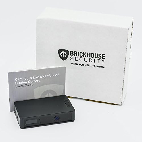 Brickhouse Security Camscura Lux Low-Light Infrared Sensor Hidden Camera with Active PIR за домашна или офис на сигурността,