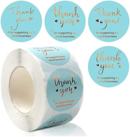 Благодаря Етикети 500pcs/Label roll Card Set Опаковка Запечатване Етикети Карти за Малкия Бизнес Благодаря Поздравителни