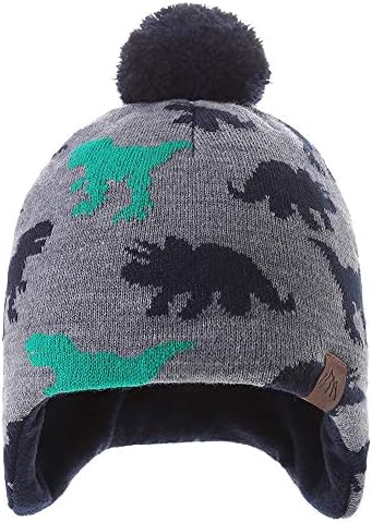 Moon Kitty и Бебе Boys Girls Knit Hats Winter Fleece Skiing Winter Cap with Warm Ear Flap ...