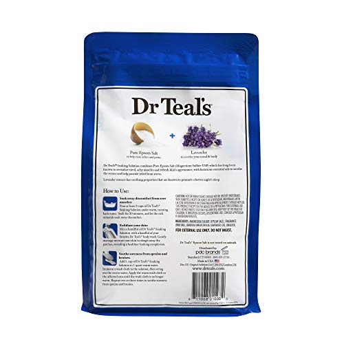 Dr Teals Lavender Английска Salt - Успокоява и усыпляет - 2 пакета (само 6 кг)