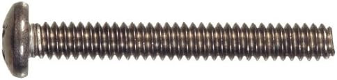 The Hillman Group 3290 6-32 x 1/2 Stainless Pan Head Phillips Machine Screw, 30-Pack