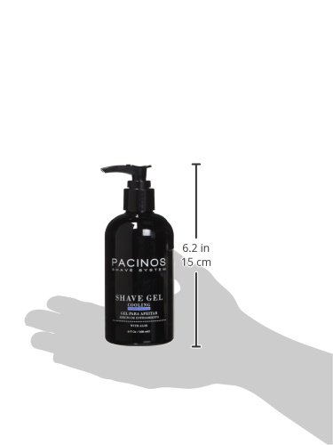Pacinos Shave Gel - Прозрачен охлаждащ гел с алое вера, предпазва от раздразнения и овлажняване на Всички типове коса,