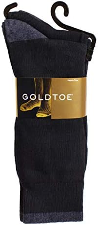 Чорапи със златния чучур за мъже, Плосък задължителен Расчесанный (82%) Памук на Екипажа на 3 чифта