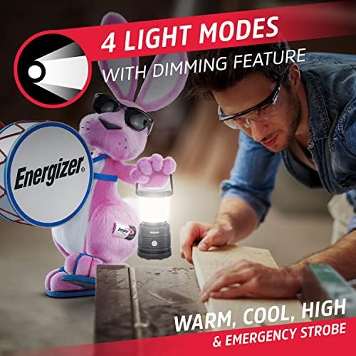 Energizer LED Къмпинг Lanterns (2-Pack), Здрави непромокаеми осветление за палатки, се изисква 3 D батерии (не са включени)