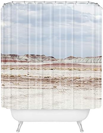 Deny Designs Catherine McDonald Painted Desert Shower Curtain, 72 x 69, Синьо