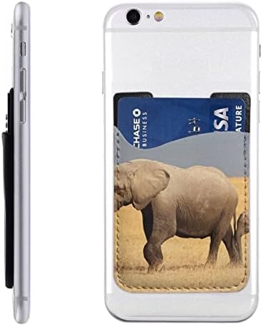 Африкански Слон Телефон На Притежателя На Картата Мобилен Телефон Нож На Картата На Портфейла Ръкав Мобилен Телефон Пръчка