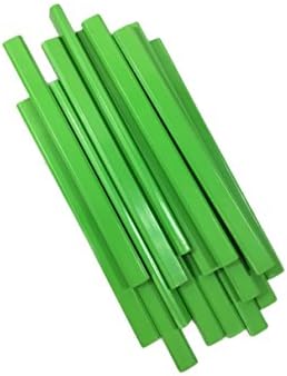 Плоски дървени Неонови Зелени моливи Карпентър - 72 Референтна рамка Обемна кутия Произведено в САЩ