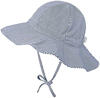 Century Star Baby Sun Hat Toddler Summer Hats UPF 50+ Бебе Girls Adjustable Bucket Hat Kids Beach Hats with Общото Strap
