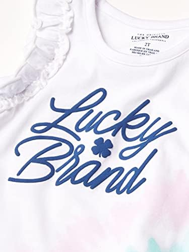 Lucky Brand baby-кратък комплект от 2 теми за момичета, Топ и къси Панталони, Меки и Удобни