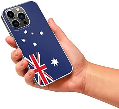 Съвместимост с iPhone 13 Pro, силиконов калъф, Австралийски флаг Шаблон Хартата, калъф за мобилен телефон