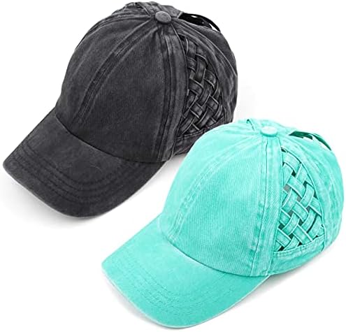 Комплект шапки на кръст: Ракита кошници Black & Mint (2 опаковки)